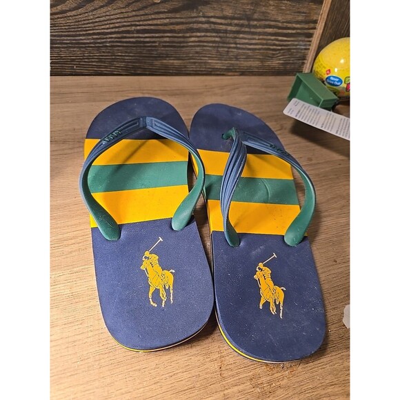 Polo Ralph Lauren Flip Flop Sandals Big Pony Colorblock Multi Men 7/8 main image 6